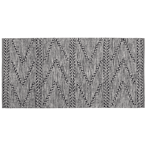 Tapete TERMAL Preto 80 x 150 cm Algodão