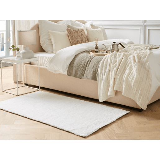 Tapete felpudo DEMRE Branco 80 x 150 cm