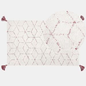 Tapete SAKARYA Branco 80 x 150 cm Algodão