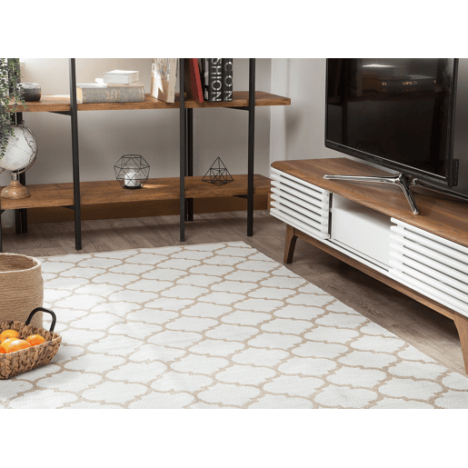 Tapete de exterior AKSU Creme 140 x 200 cm Reversível