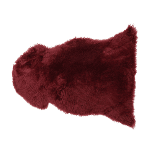 Tapete em pele de ovelha ULURU Bordeaux 65 x 110 cm