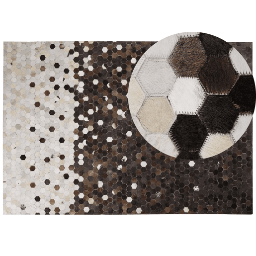 Tapete EYIM Castanho 160 x 230 cm Pele