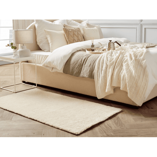 Tapete felpudo DEMRE Creme claro 80 x 150 cm