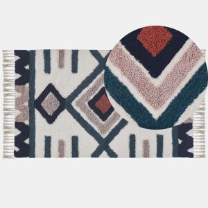 Tapete KOZLU Multicolor 80 x 150 cm Algodão