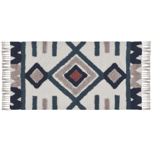 Tapete KOZLU Multicolor 80 x 150 cm Algodão