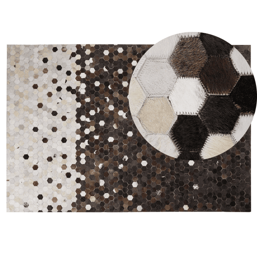 Tapete EYIM Castanho 140 x 200 cm Pele