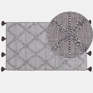 Tapete TUZLA Castanho 80 x 150 cm Algodão