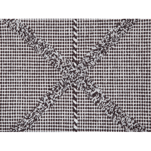 Tapete TUZLA Castanho 80 x 150 cm Algodão
