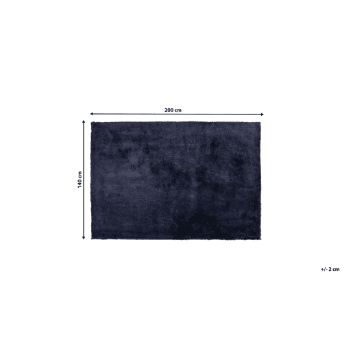 Tapete felpudo EVREN Azul escuro 140 x 200 cm