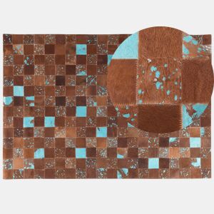 Tapete ALIAGA Castanho 160 x 230 cm Pele