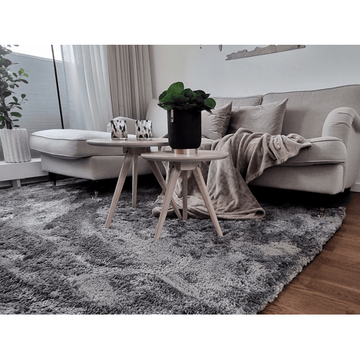 Tapete felpudo EVREN Cinzento escuro 160 x 230 cm