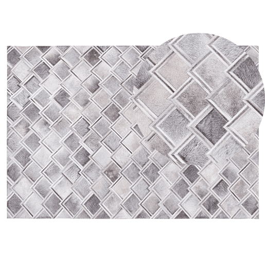 Tapete AGACLI Cinzento 140 x 200 cm Pele