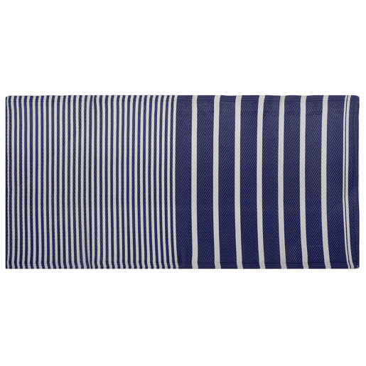 Tapete de exterior HALDIA Azul marinho 90 x 180 cm