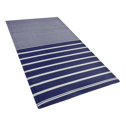 Tapete de exterior HALDIA Azul marinho 90 x 180 cm