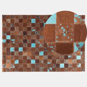 Tapete ALIAGA Castanho 140 x 200 cm Pele