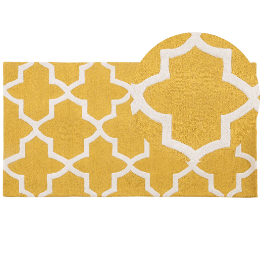 Tapete SILVAN Amarelo 80 x 150 cm Lã