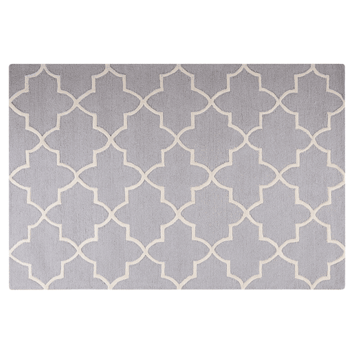 Tapete SILVAN Cinzento claro 160 x 230 cm Lã