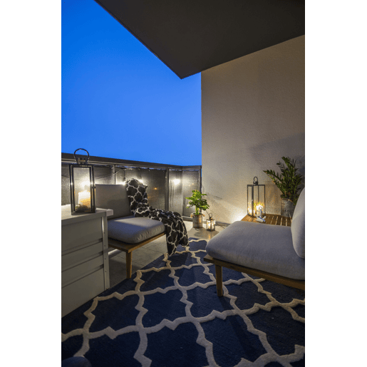 Tapete SILVAN Azul marinho 140 x 200 cm Lã