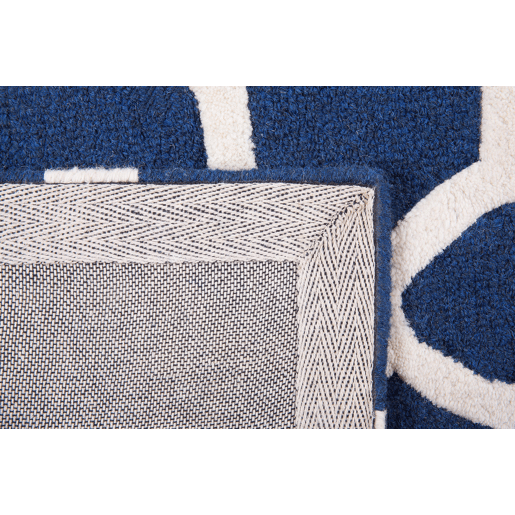 Tapete SILVAN Azul marinho 80 x 150 cm Lã