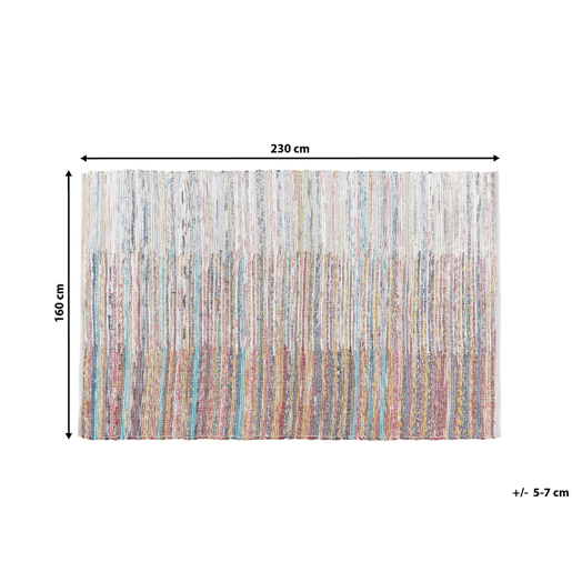 Tapete MERSIN Multicolor 160 x 230 cm Algodão