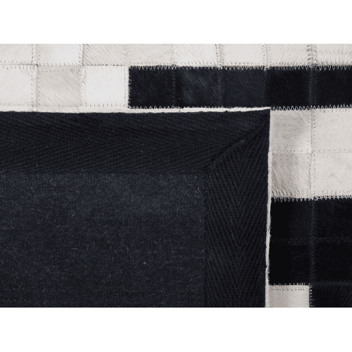 Tapete BOLU Preto 80 x 150 cm Pele