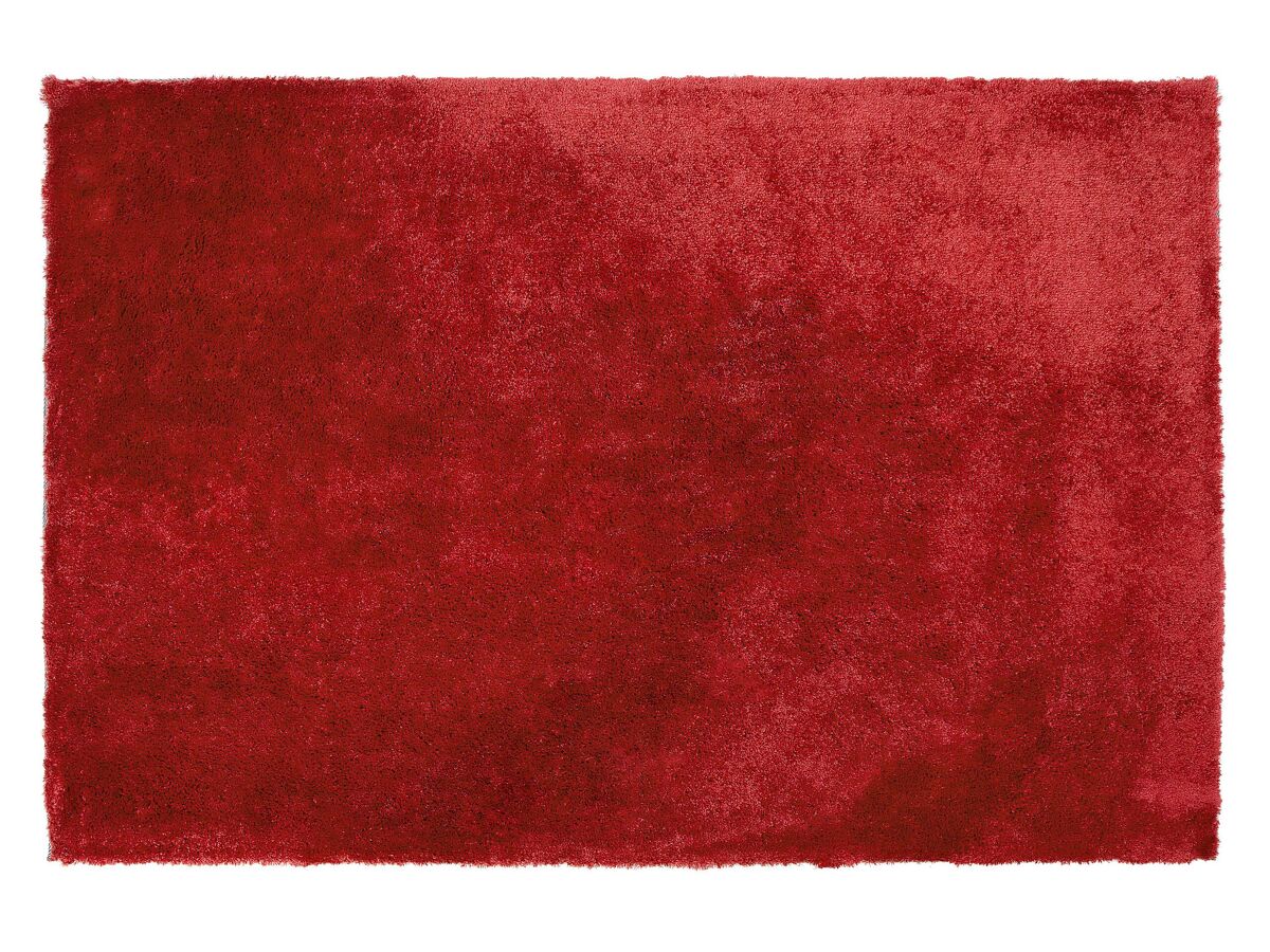 Beliani De pelo largo EVREN 140x200 Rojo
