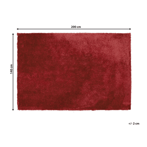 Tapete felpudo EVREN Vermelho 140 x 200 cm