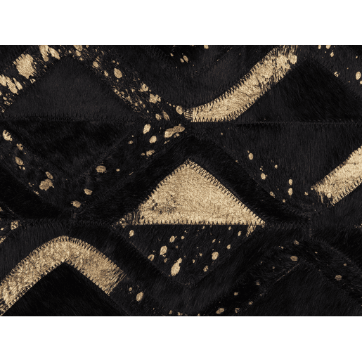 Tapete DEVELI Preto 140 x 200 cm Pele