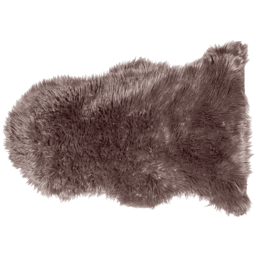 Tapete de pelo sintético MUNGO Castanho 63 x 95 cm