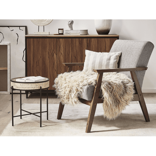 Beliani Decoração em pele de ovelha MUNGO