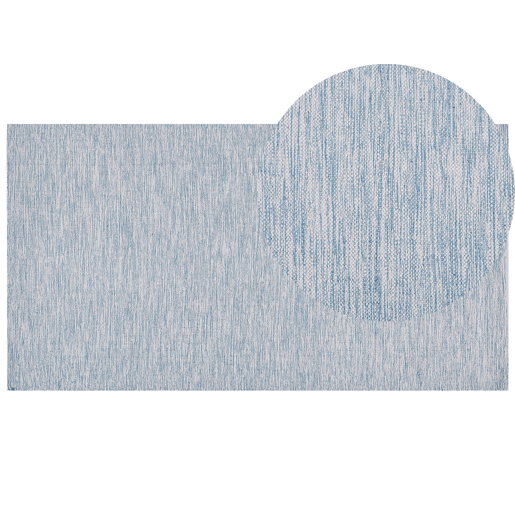 Tapete DERINCE Azul claro 80 x 150 cm Algodão