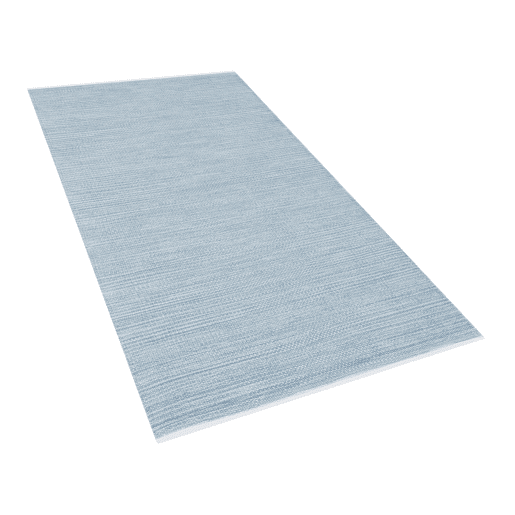 Tapete DERINCE Azul claro 80 x 150 cm Algodão