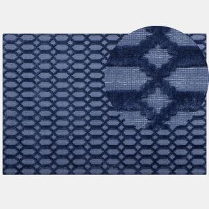 Tapete CIZRE Azul marinho 160 x 230 cm Viscose