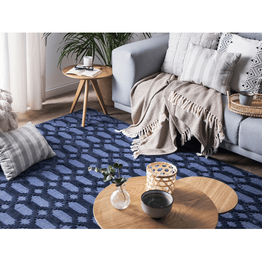 Tapete CIZRE Azul marinho 160 x 230 cm Viscose