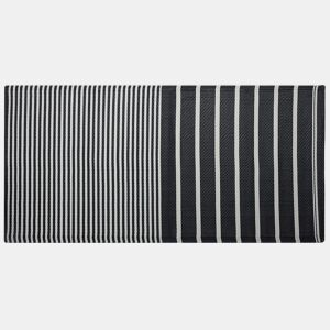 Tapete de exterior HALDIA Preto 90 x 180 cm