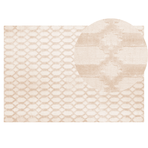 Tapete CIZRE Creme 140 x 200 cm Viscose