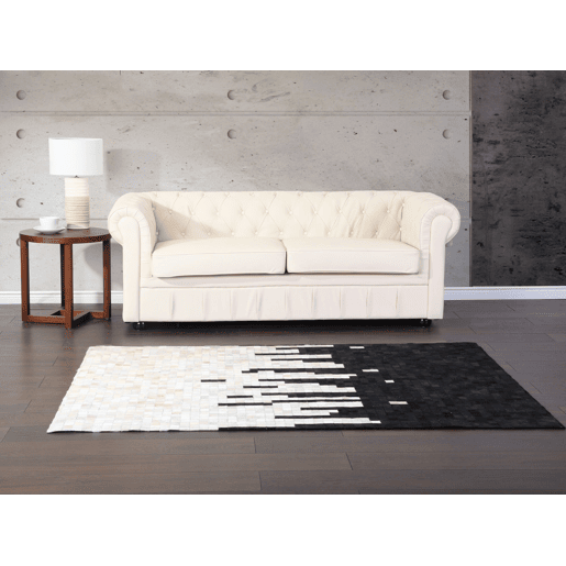 Tapete BOLU Preto 160 x 230 cm Pele