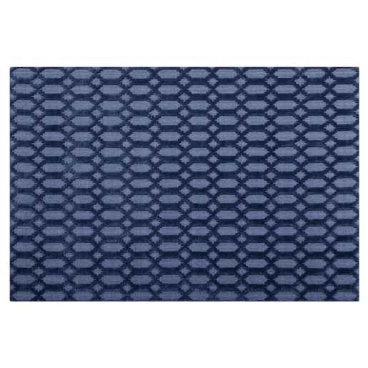 Tapete CIZRE Azul marinho 140 x 200 cm Viscose