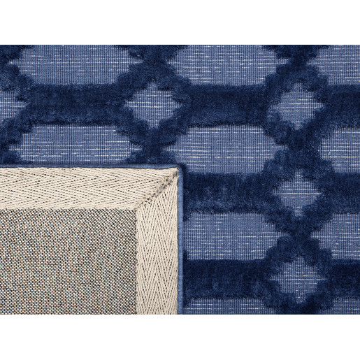 Tapete CIZRE Azul marinho 140 x 200 cm Viscose