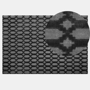 Tapete CIZRE Cinzento escuro 140 x 200 cm Viscose