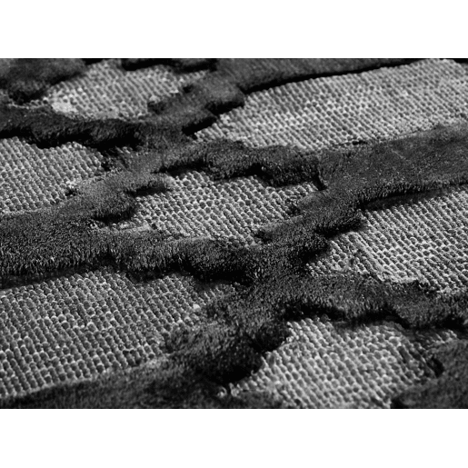 Tapete CIZRE Cinzento escuro 140 x 200 cm Viscose