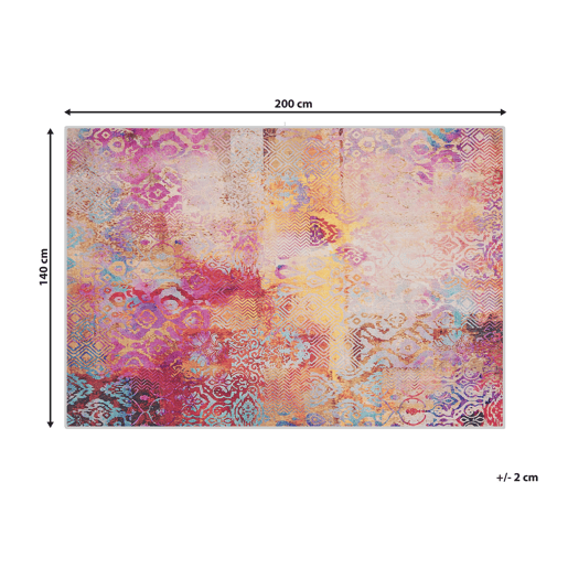 Tapete ISPARTA Multicolor 140 x 200 cm Tapete ISPARTA Multicolor 140 x 200 cm