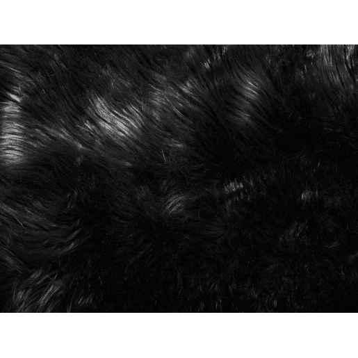 Tapete de pelo sintético MUNGO Preto 63 x 95 cm