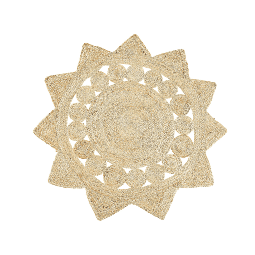 Tapete ARABAN Creme ø 120 cm Juta