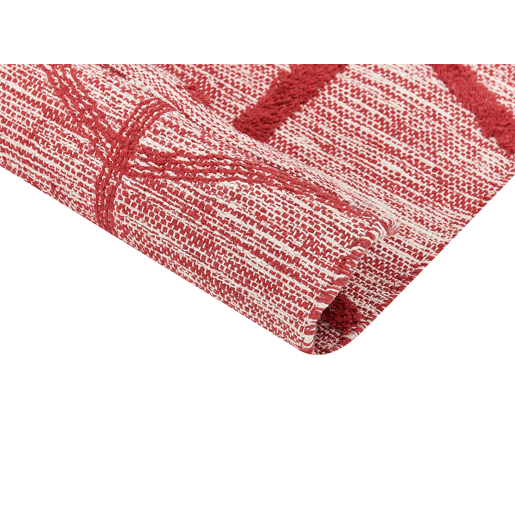 Tapete SIVAS Vermelho 140 x 200 cm Algodão Tapete SIVAS Vermelho 140 x 200 cm Algodão