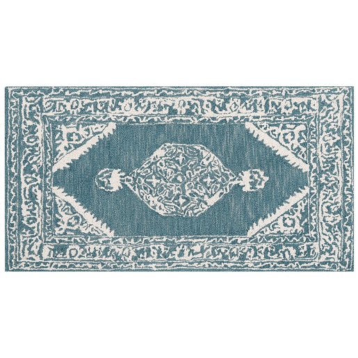 Tapete GEVAS Azul 80 x 150 cm Lã