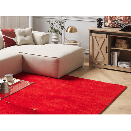 Tapete felpudo DEMRE Vermelho 200 x 200 cm