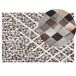 Beliani Retazos AKDERE 140x200 Beliani Retazos AKDERE 140x200 Gris Claro