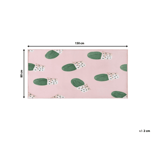 Tapetes para Crianças ELDIVAN Rosa 80 x 150 cm