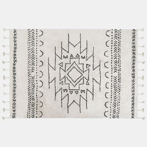 Tapete KHOURIBGA Branco creme 140 x 200 cm Algodão